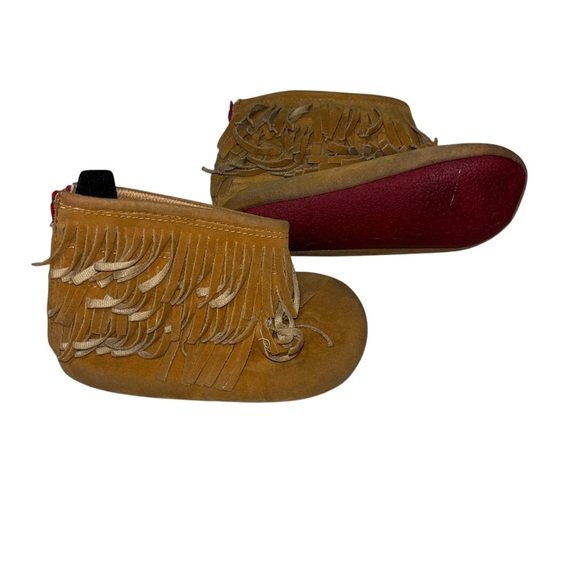 sweet n swag moccasins toddler 8.5 fringe boots booties shoes - Picture 1 of 6